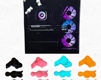 Small Bubble Cloud PC Accessories, Desk Accessories, Children's Room Decor, Gaming Accessories, Gaming Room Decor, Wall Decor (Pack of 3)