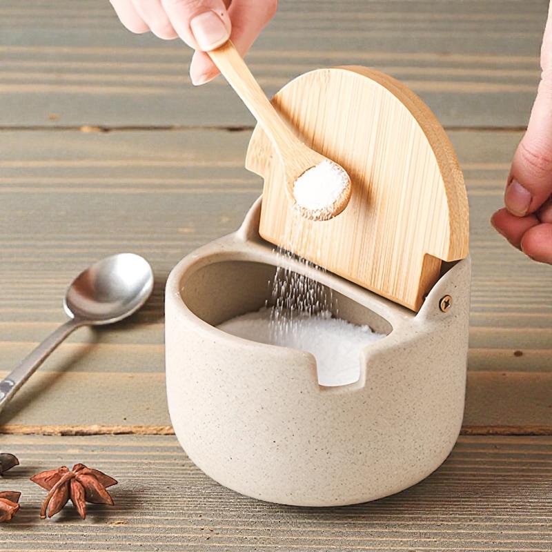 Pot à épices JIAO Pot condiments bambou