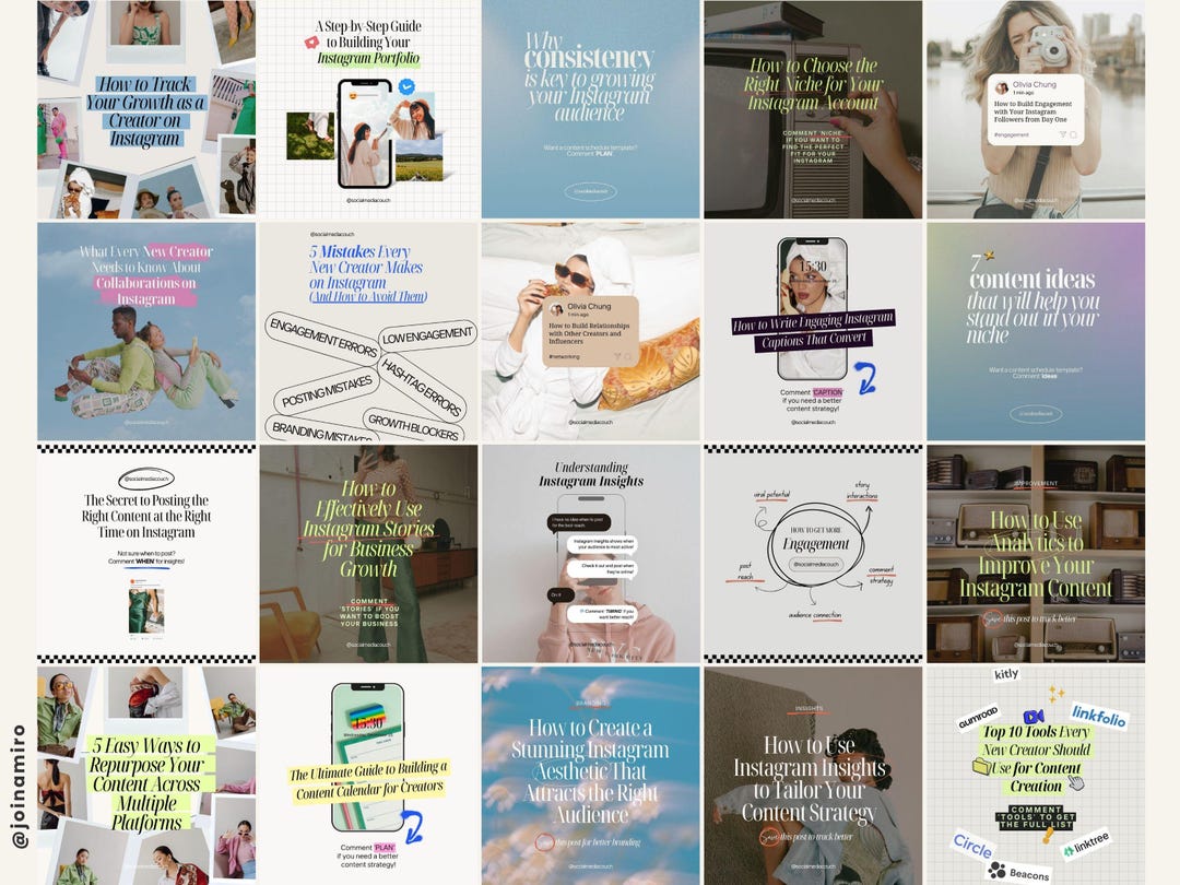 35 Social Media Coach Instagram Post Templates | Canva Template ...