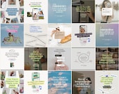35 Social Media Coach Instagram Post Templates | Canva Template | Personal Branding | Content Ideas | Editable Posts