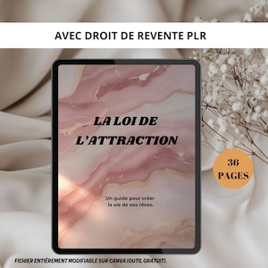 The Law of Attraction - Digital Product with PLR Resale Rights, French Digital Marketing Guide, Ebook - MRR PLR Resale Rights