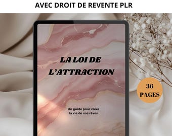The Law of Attraction - Digital Product with PLR Resale Rights, French Digital Marketing Guide, eBook - MRR PLR Resale Rights