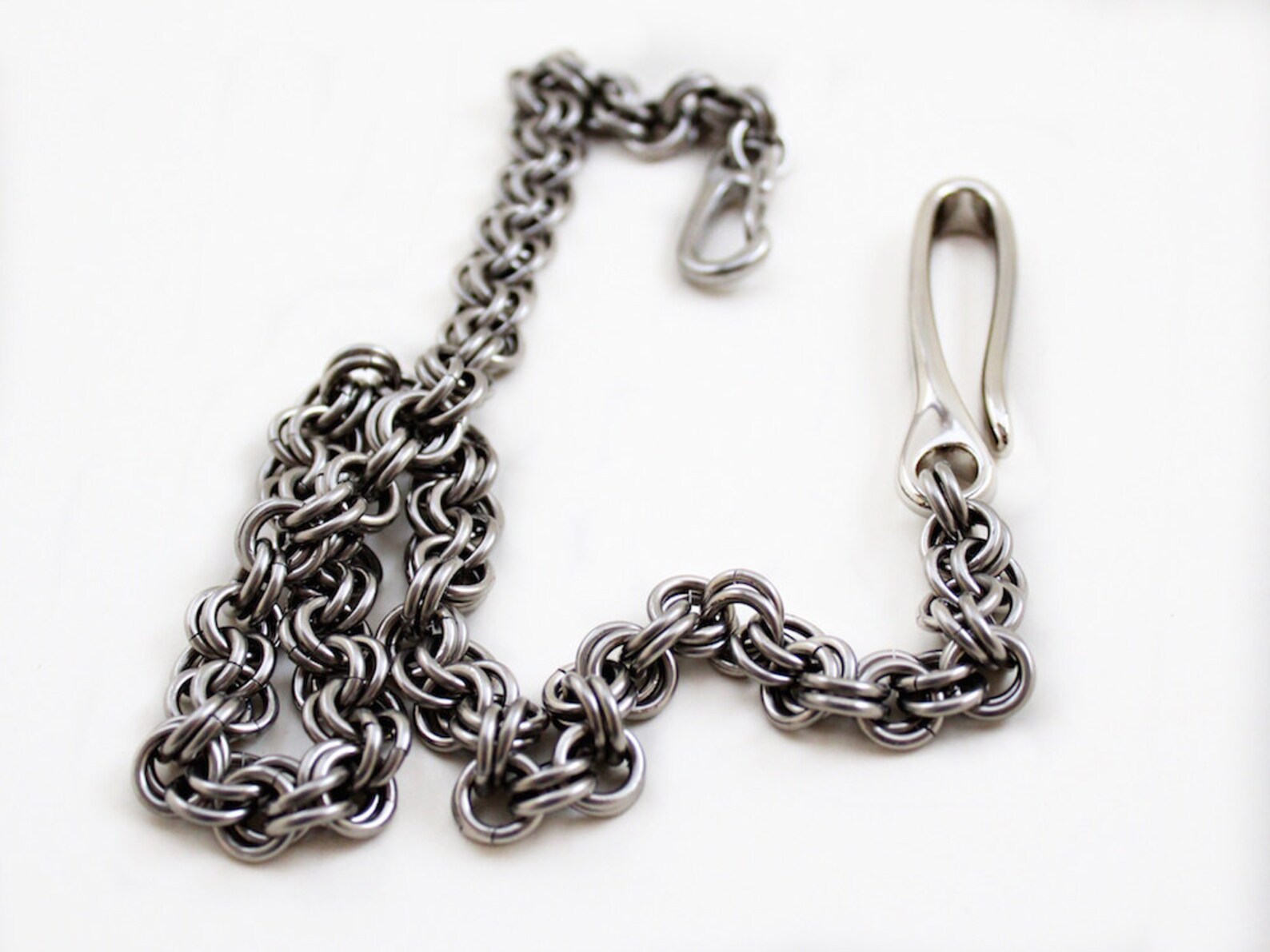 Mens Wallet Chain Iron Heart Stainless Steel Custom Chain Etsy
