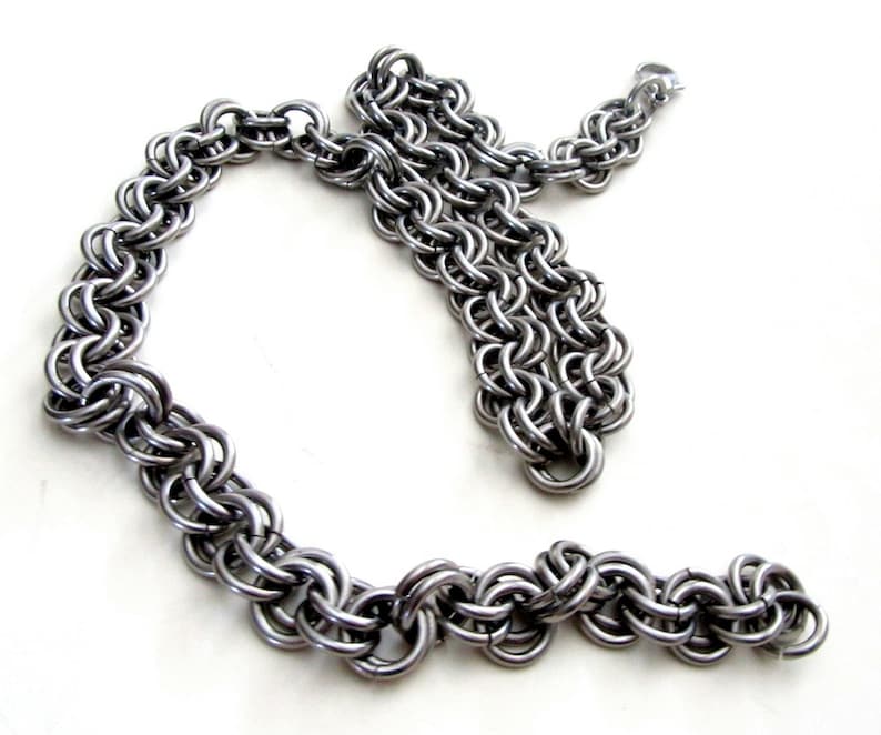 Men's Iron Heart Necklace / 14 Gauge Chain / Stainless Etsy