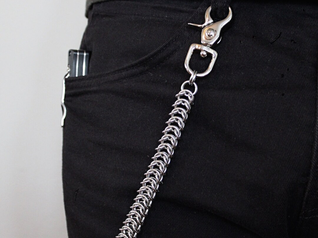 Square Ball Chain Key Chain Or Wallet Chain Punk Style Trigger