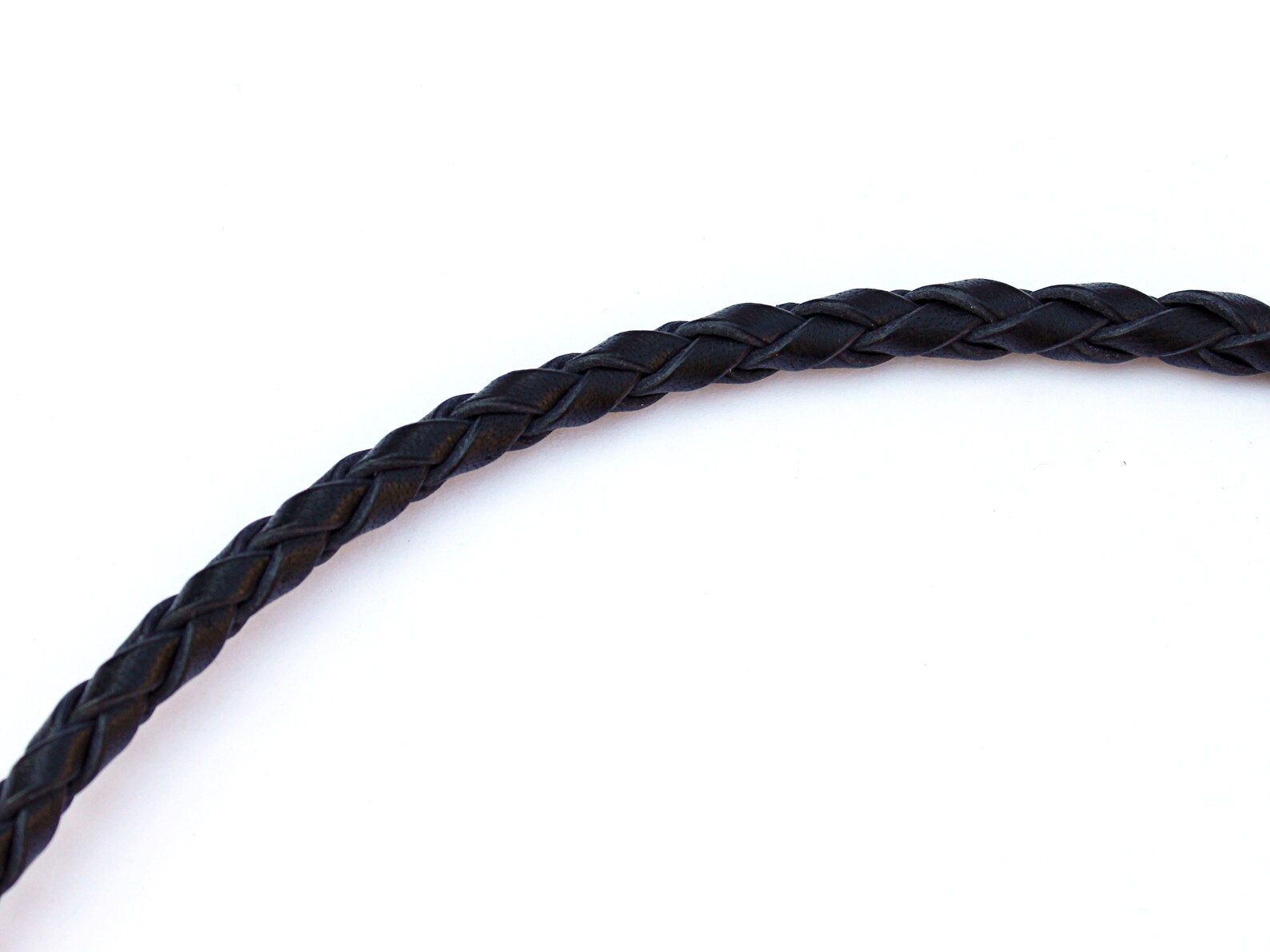 Small Braided Leather Pocket Watch Chain / Leather Pocket Watch Strap