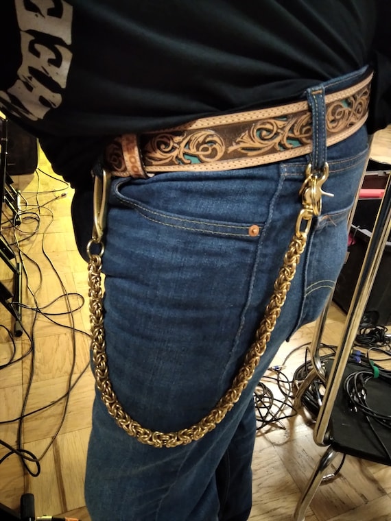 Mens Wallet Chain, Byzantine 14 Gauge, Chainmail Wallet Mens Wallet Chain, Byzantine 14 Gauge, Chainmail Wallet