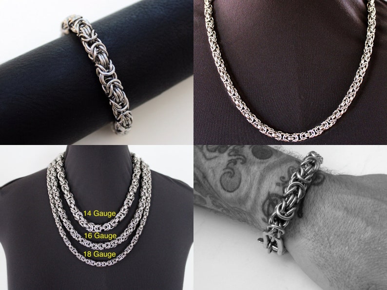 Mens Jewelry Gift Set / Necklace and Bracelet Gift Set / Etsy
