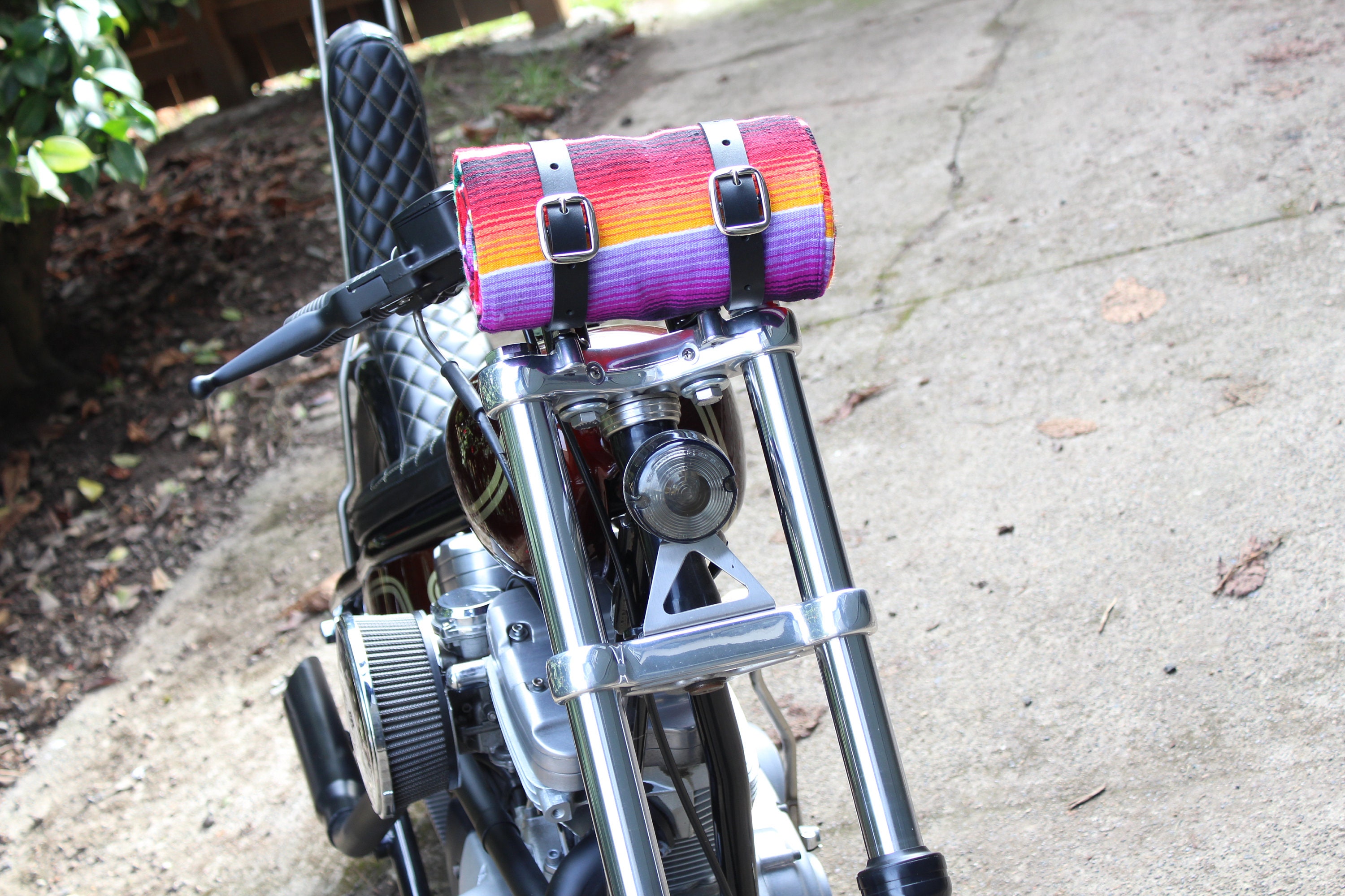 Leather Blanket Roll / Camping Gear / Hiking Gear / Serape Etsy