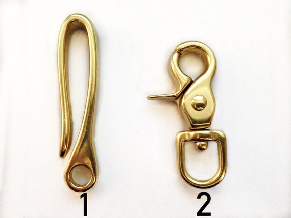 Brass Vertebrae Wallet Chain: Hand Woven Chainmaille With Hook - Etsy