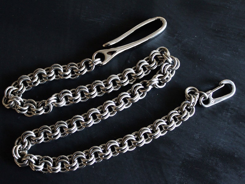 Mens Wallet Chain Iron Heart Stainless Steel Custom Chain Etsy