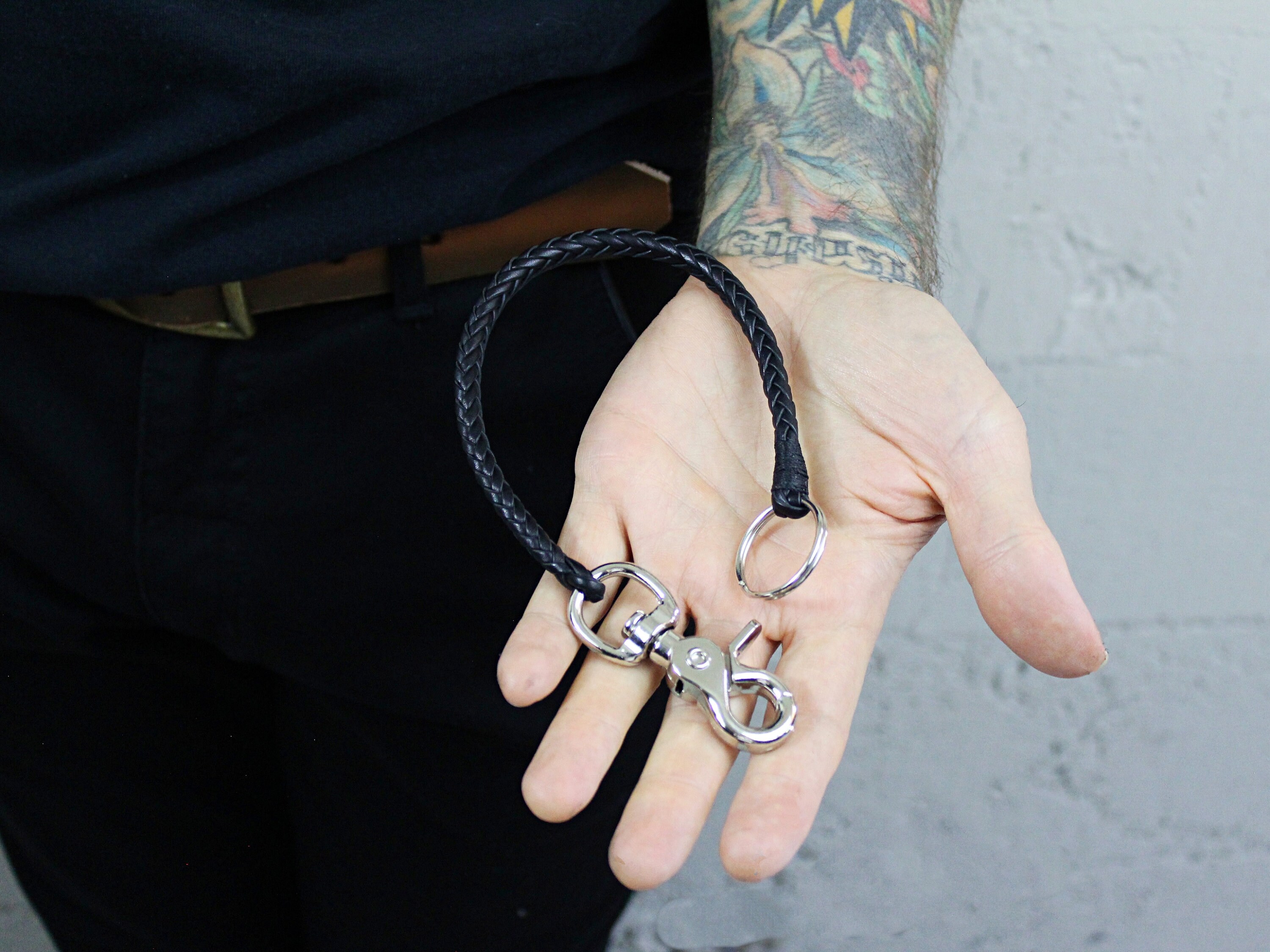 Keep It Gypsy Distressed Leather Key Ring Loop or Wristlet Strap