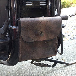 Leather Motorcycle Frame Bag: Registration & Insurance, Biker Accessories