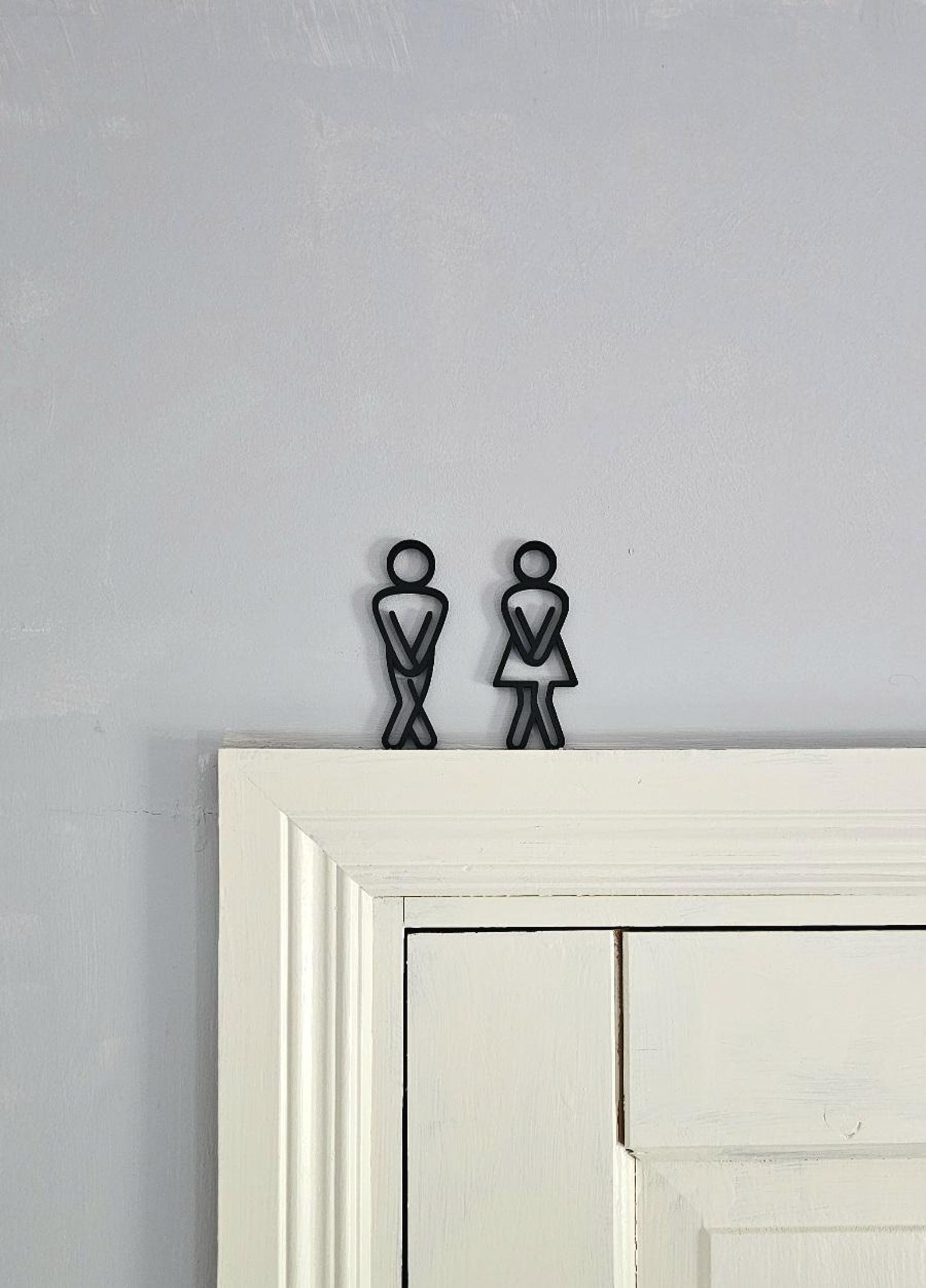 Funny 3D Printed Bathroom Signs