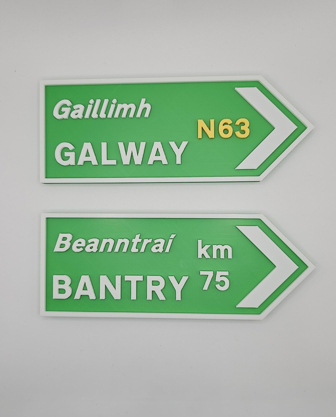 Personalized 3D Printed Irish Road Sign, Custom Town Decor, Ireland ...