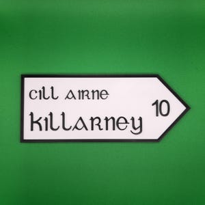 Custom Vintage Irish Style Road Sign – Personalized Irish Location Sign – Irish Gift – Home or Office – Irish decor