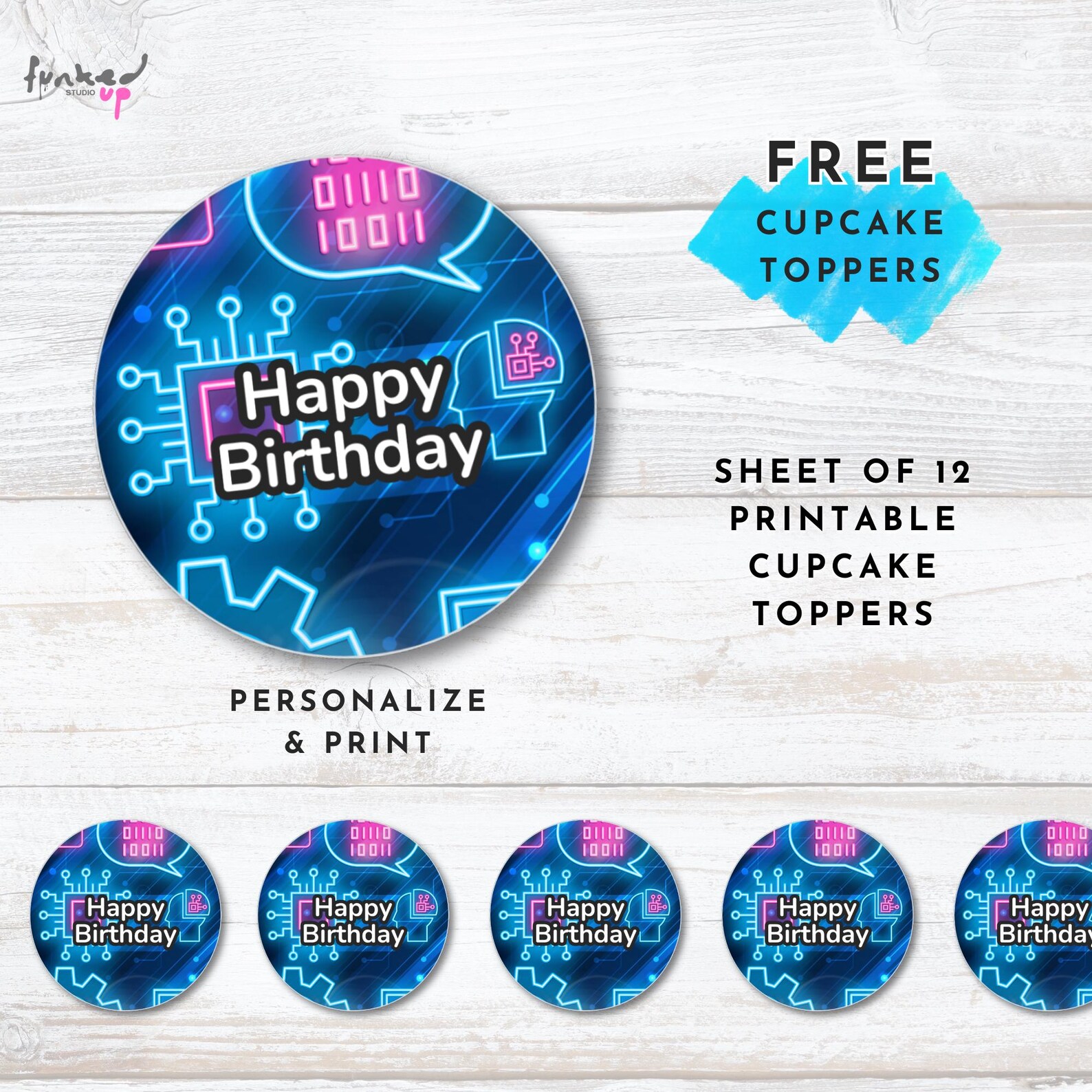 Computer Coding Birthday Invitation • Editable Tech Computer Birthday ...