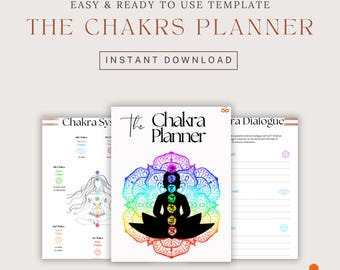 Chakra Healing Planner | Spiritual Self-Care Journal (Instant Download)