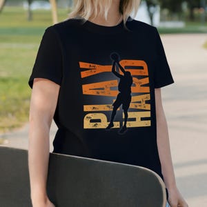 Unisex Basketball T-Shirt, Cool Basketball Graphic Tee, Comfortable Sportswear Shirt for Fans and Players, Casual Athletic Apparel Gift