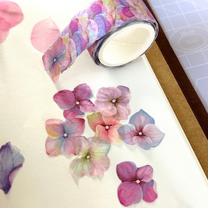 Blütenblatt Washi Tape Blume Washi Aufkleber Kawaii Masking Tape für Kartenherstellung Scrapbooking Alben Tagebuch DIY Basteln Dekor
