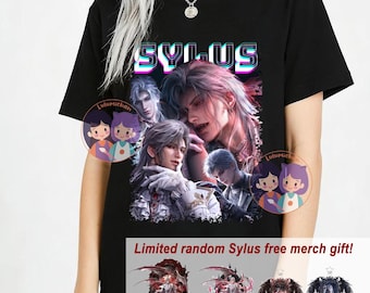 Kärlek och Deepspace Sylus Vampyr Demon Ärkefiende Myt Premium kraftig bomulls-T-shirt (100 % bomull) nedsänkt axelväska Fangåva