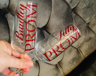 Personalised Prom Glass Stickers: Prom 2025 Party Decor