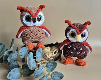 Amigurumi owl ornament crochet pattern