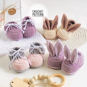 Crochet Pattern booties for baby bootы for newborns moccasins gift for gender party for pregnant woman