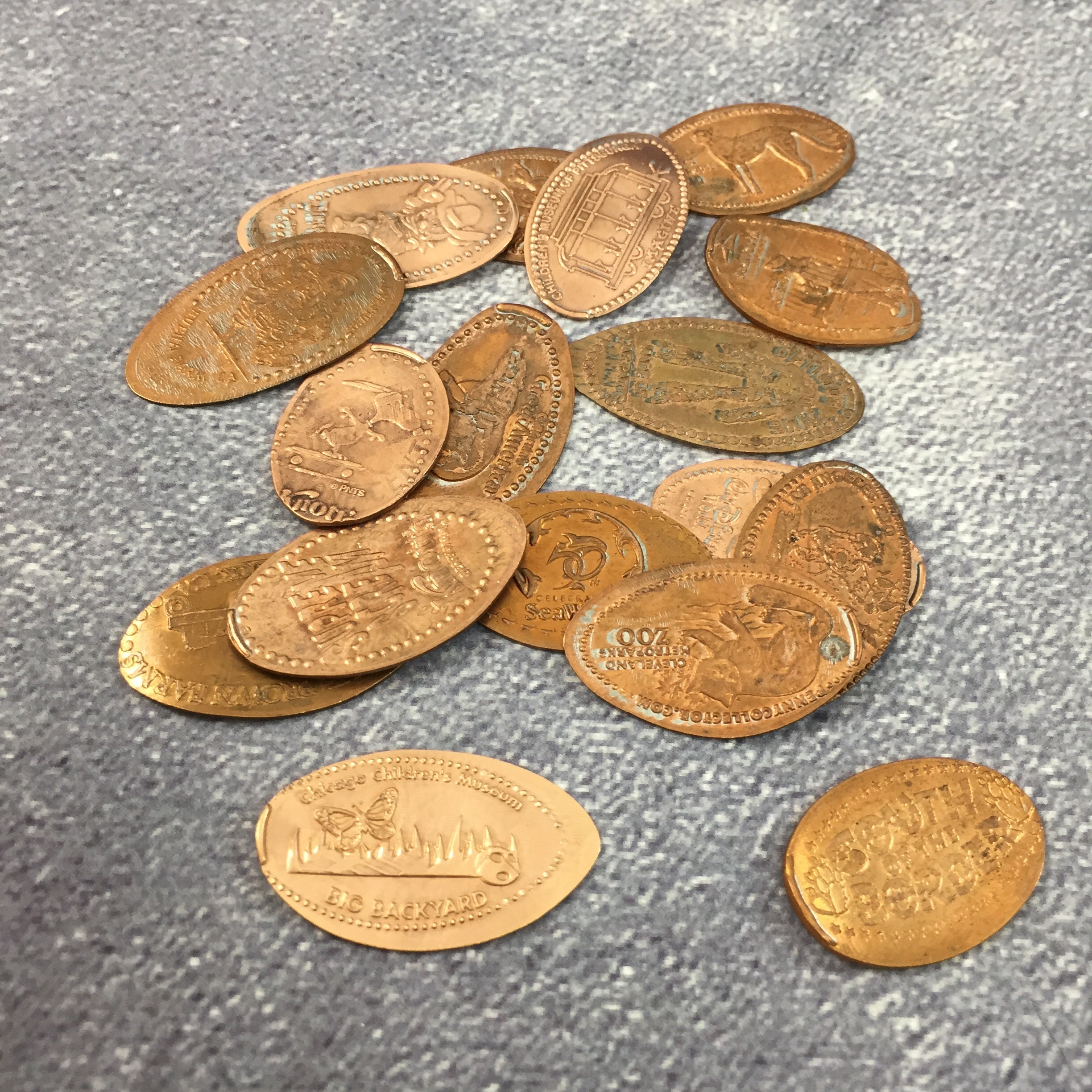 Pressed Pennies Lot Federal Parklands Historical Sites Etsy