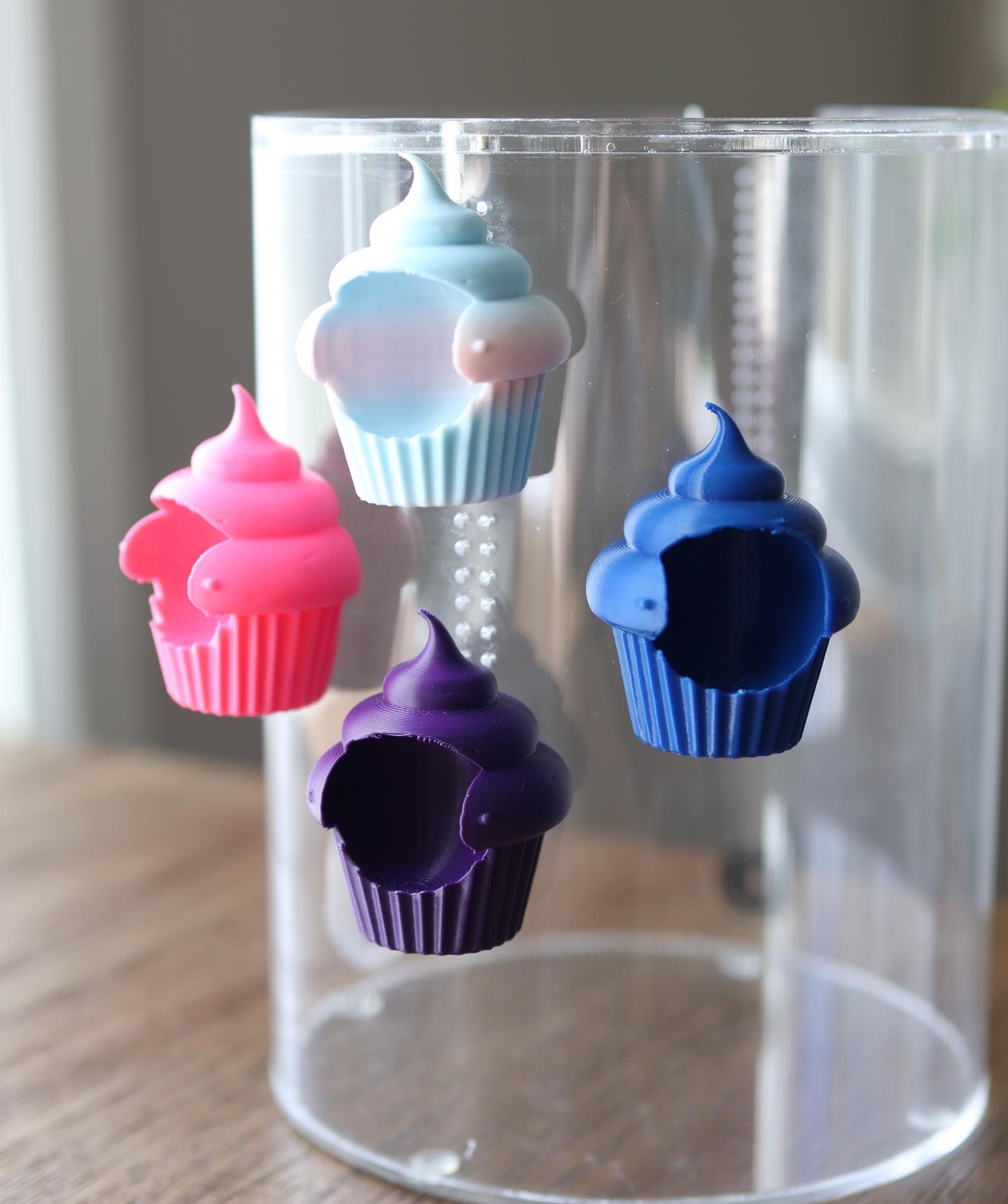 Magnetic Cupcake Hide, Jumping Spider Hide 3d Print, Spood Hide, Spood Decoration For Enclosure Available In Several  Colors