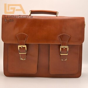 Sac messager en cuir de buffle fait main, porte-documents croisé pour ordinateur portable, sac en cuir pour homme et femme, sac à bandoulière pour ordinateur portable, cadeau pour lui.