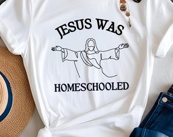 Religious Homeschooler Tee Shirt, Christian Unisex Softstyle T-Shirt, Jesus Homeschooling Tee, Religious Graphic Tee, Homeschool Faith Tee