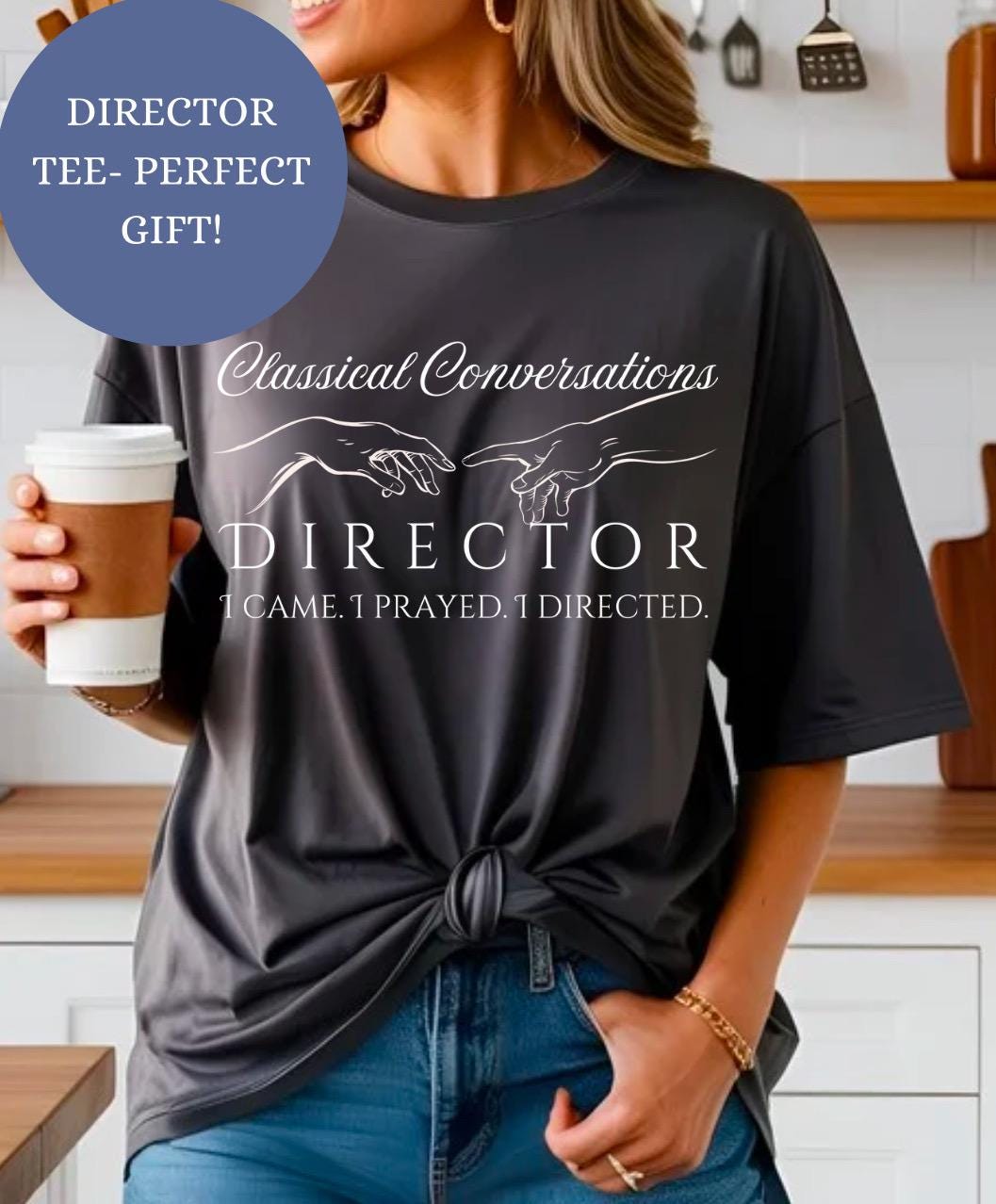 Classical Conversations Director Shirt Gift | End of Year CC Homeschool Tee + Free Printable Thank You Card | CC Director Appreciation