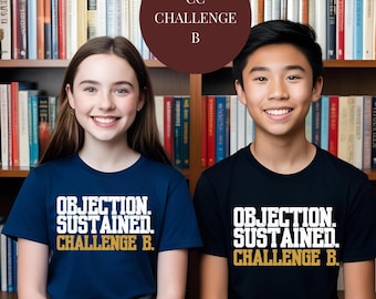 Camiseta de juicio simulado / Camiseta de desafío de conversaciones clásicas B / Camiseta de objeción sostenida / Regalo para el equipo de debate de lógica de educación en casa