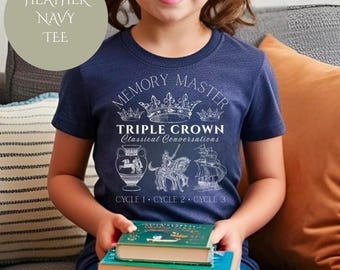 Triple Crown Memory Master-shirt voor kinderen - Classical Conversations Homeschool-T-shirt