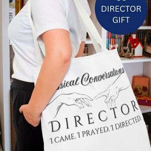 Cadeau classique avec sac fourre-tout Director Conversations | Remerciements de fin d'année CC + carte de remerciement imprimable gratuite | Communauté d'école à la maison