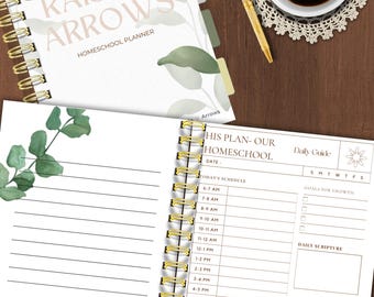 Faith-Filled Homeschool Planner: Christian Mom, 180-Day Planning (Printable)