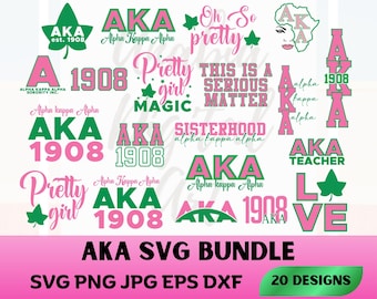 AKA Svg Bundle, Alpha Kappa Alpha Designs (Digital Download)