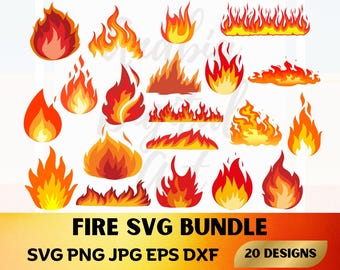 Fire Svg Bundle, Fire Svg Files, Flames Svg, Fire Clipart, Fire Png, Fire Flame Clipart, Fire Frame Svg, Fire Eps, Svg Files For Circut