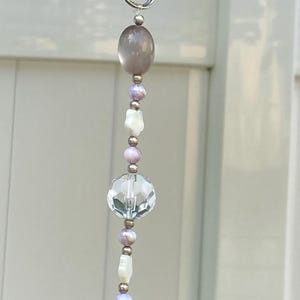 Gray and white window suncatcher