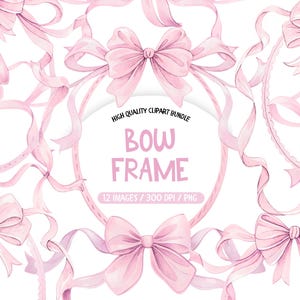 Coquette boog frame png, handgetekende strikken clipart, aquarel boog frame clipart, handgetekende boog rand, pastel strikken png, handgetekende boog frame