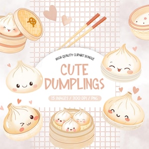 Cute Dumpling Clipart, Asian Food Clipart, Little Dumpling Png, Dim Sum Clipart, Kawaii Dumplings  Clipart, Food Clip Art Cute