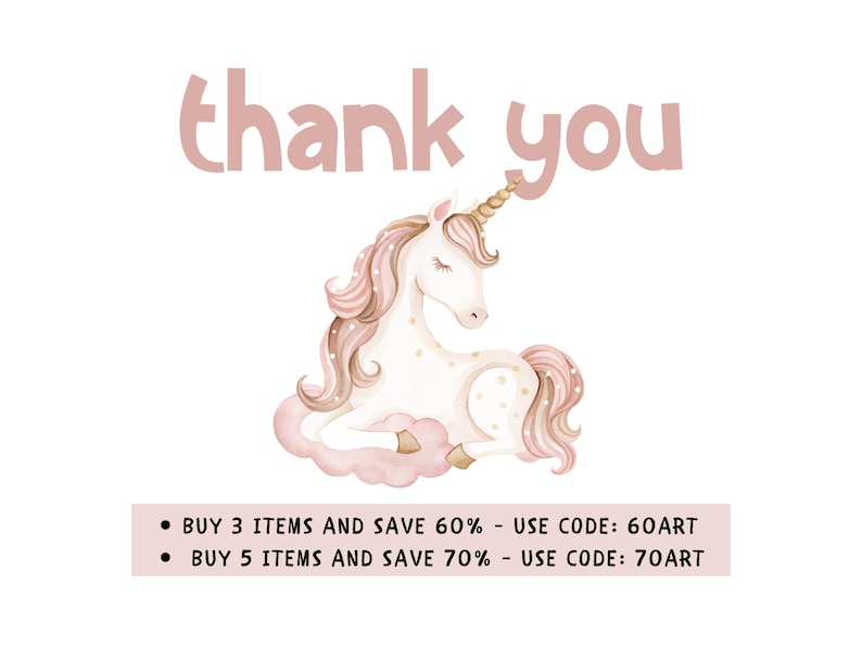 Pink Princess Unicorn Clipart Bundle: Watercolor Illustration Pack ...