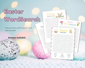 Druckbare Wortsuchspiele für Ostern