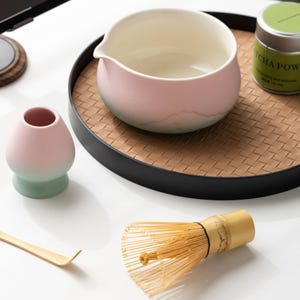Colorful ceramic matcha bowl set/matcha gift box/tea set/creative gift/gift for women/wedding gift