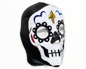 HALLOWEEN CATRINA Lucha Libre Wrestling Mask - (Adult Size) Brand New - Day of Dead Black