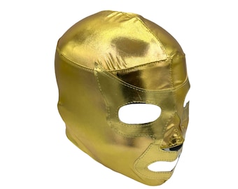 GOLD RAMSES (pro-Lycra) Lucha Libre Wrestling Mask - (Adult Size) Brand New