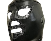 BLACK SHADOW Lucha Libre Wrestling Mask - (Adult Size) Brand New Black