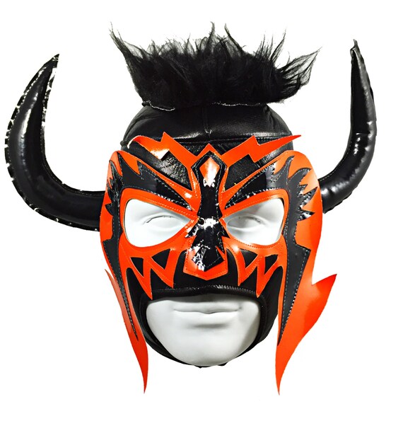 Psycyo Horn Lucha Libre Wrestling Mask Adult Size Brand Etsy