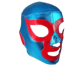 NACHO LIBRE Lucha Libre Mexican Wrestling Costume Mask - (Lycra Adult Size)